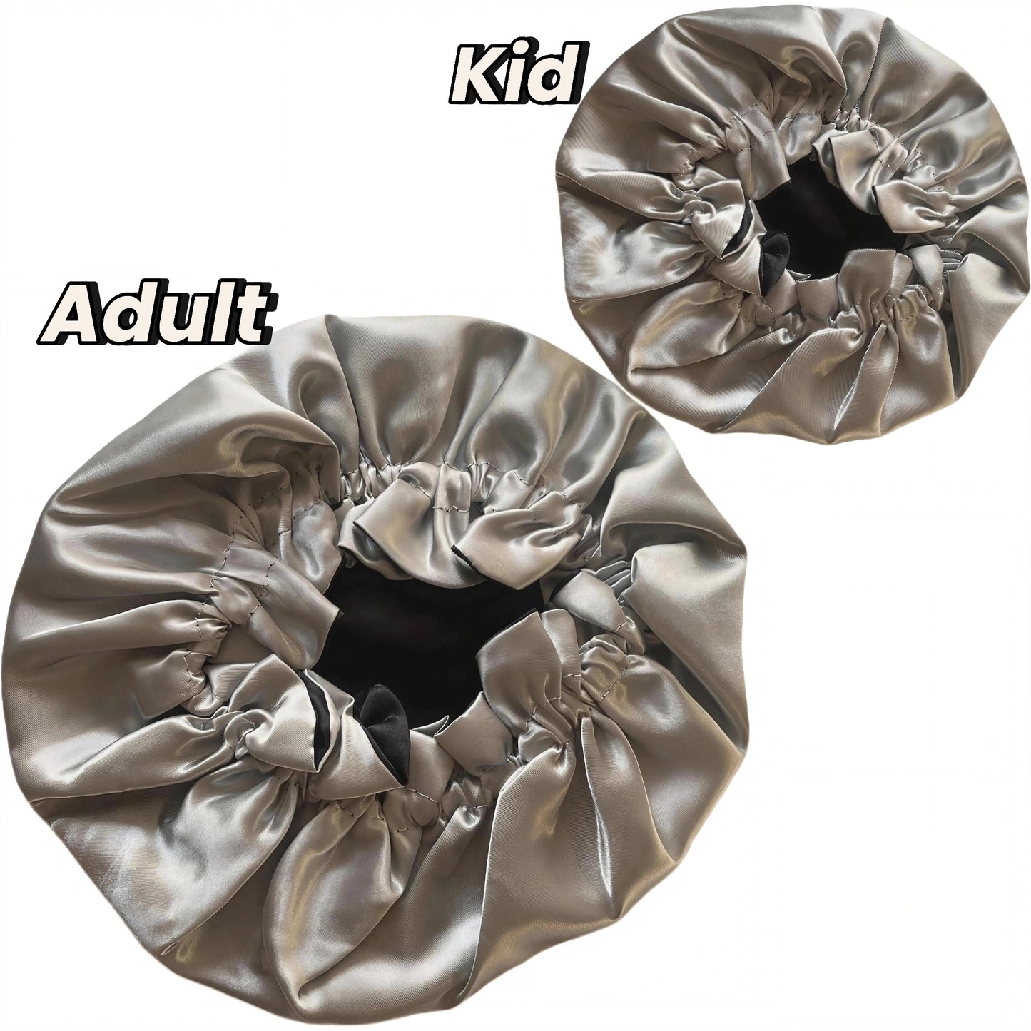 Mommy and Me Satin Bonnet Set - Matching Hair Caps for Women & Kids (2PC) Adjustable