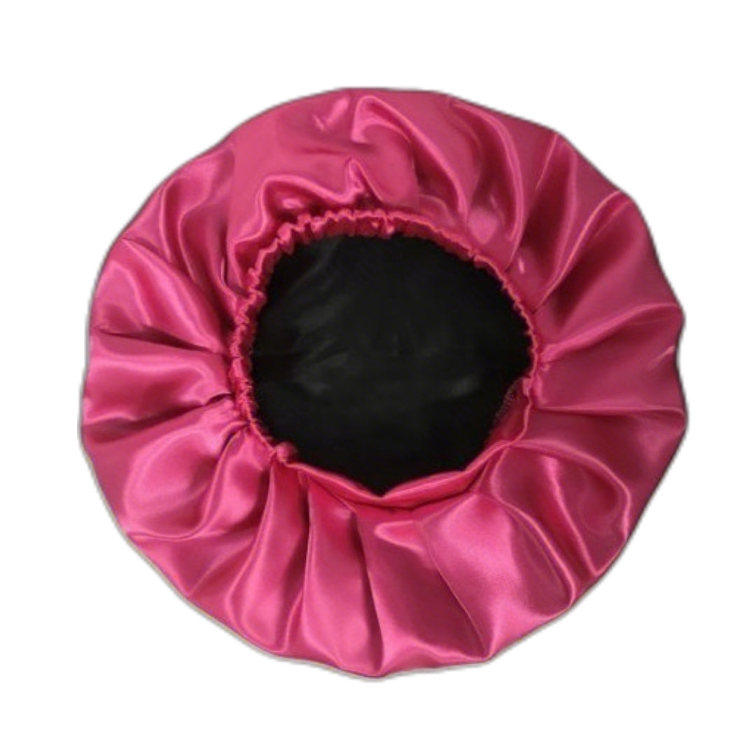 Large Satin Sleep Wide Band Bonnet with Breathable Fabric - Prevents Breakage & Split Ends