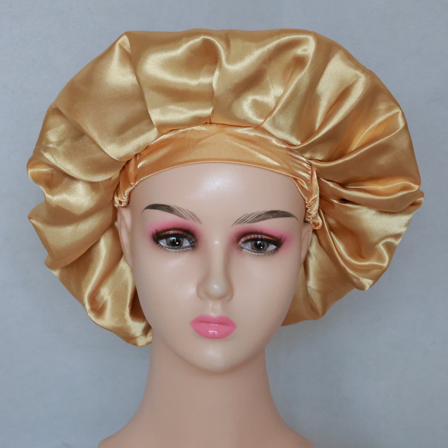 Satin Sleep Bonnet for Curly Hair - Adjustable Band, Ultra-Soft & Stays On All Night (No Slip)