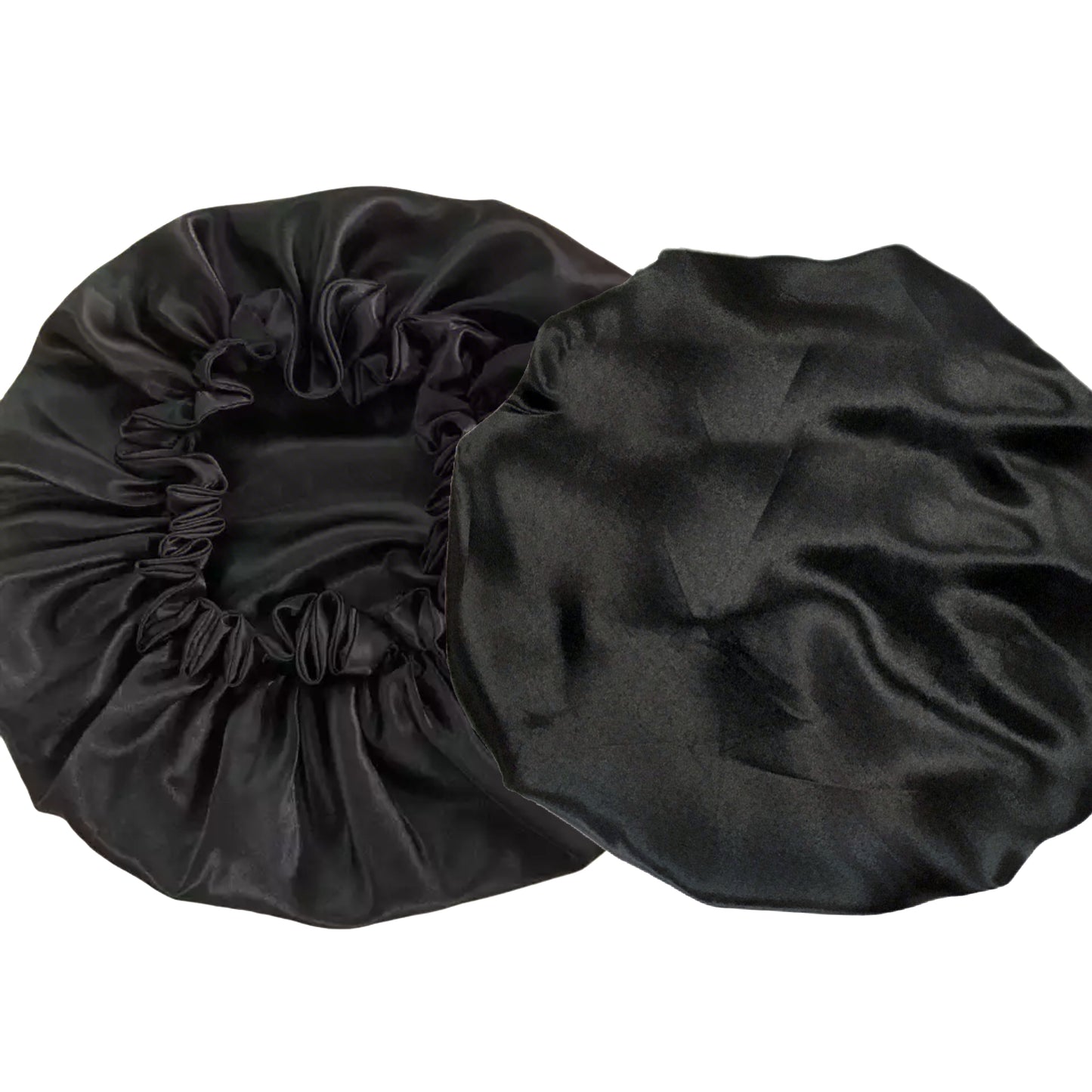 2025 Trendy Double Layer Elastic Bonnet Reversible Design, Fits Braids & Extensions