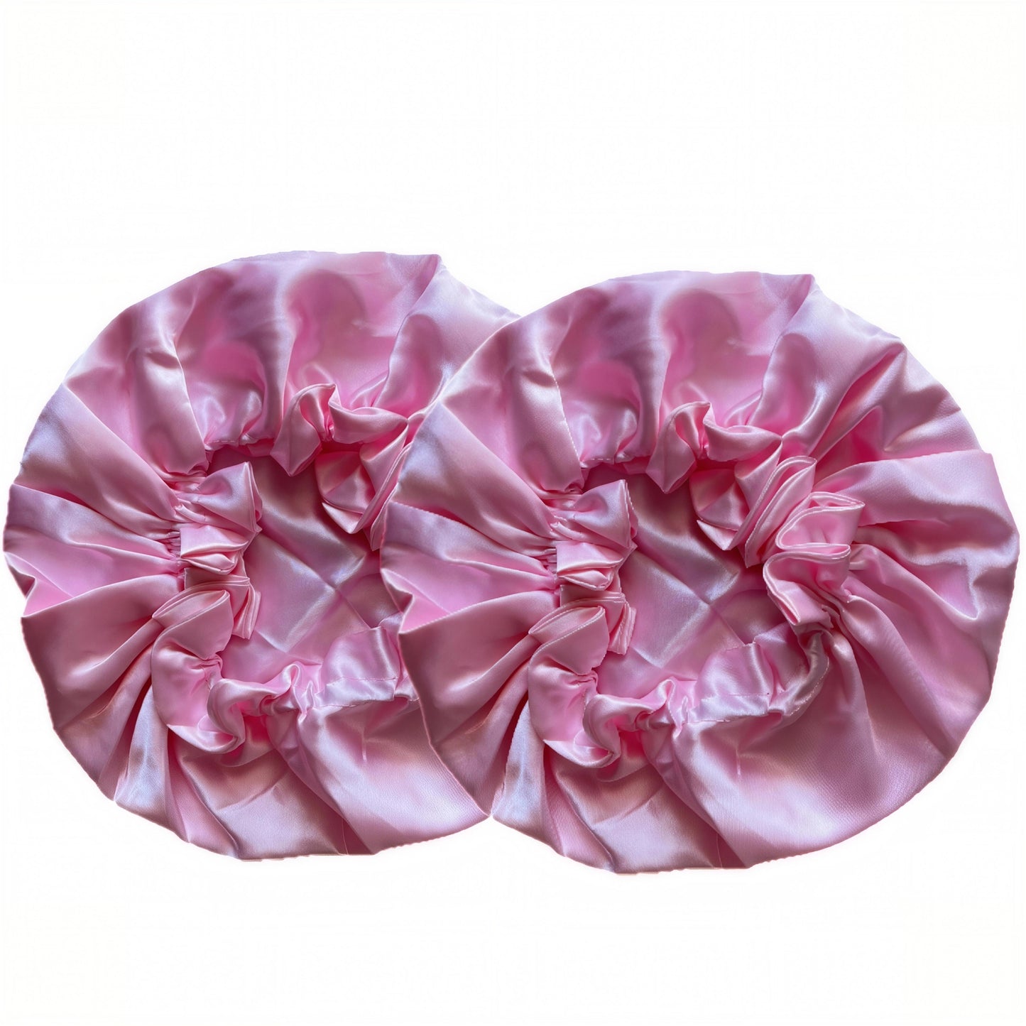 2025 Trendy Double Layer Elastic Bonnet Reversible Design, Fits Braids & Extensions