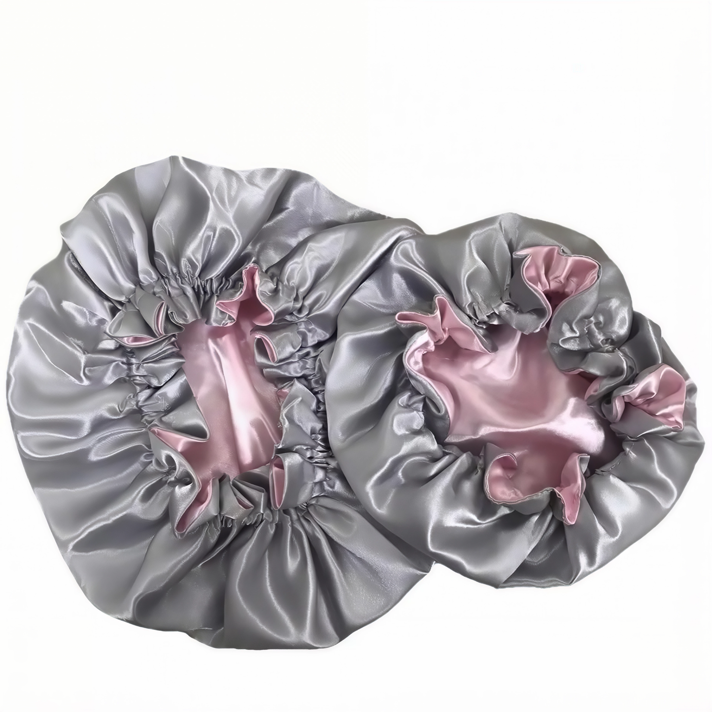 Personalized Kid Satin Double layer Bonnet - Reversible Satin Sleep Caps with Elastic Band