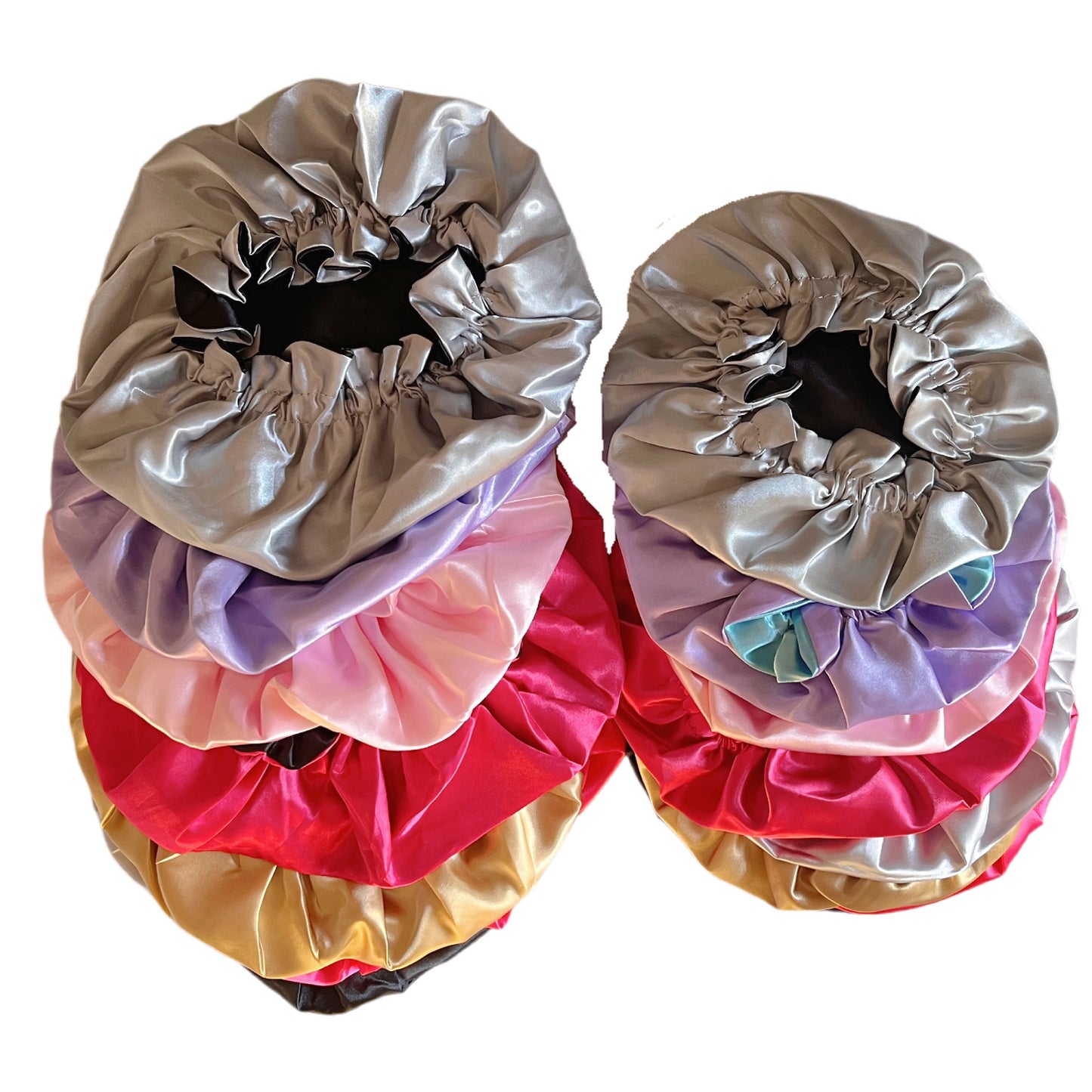 Mommy and Me Satin Bonnet Set - Matching Hair Caps for Women & Kids (2PC)  Adjustable